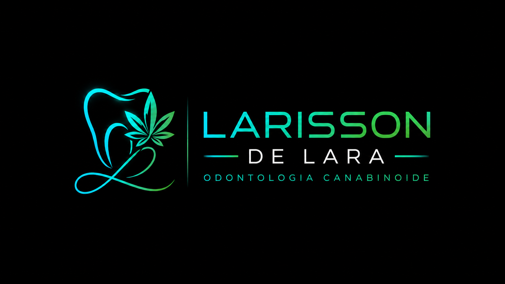 Logotipo Dr. Larisson De Lara, Odontologia Canabinoide e Endodontia